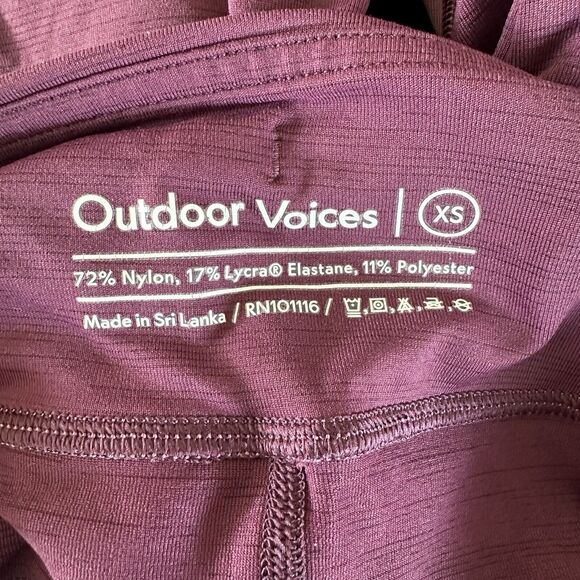 Outdoor Voices Move Free Tech Sweat Leggings Plum Mauve Purple XS - Picture 8 of 8